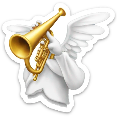Angel trumpets  sticker