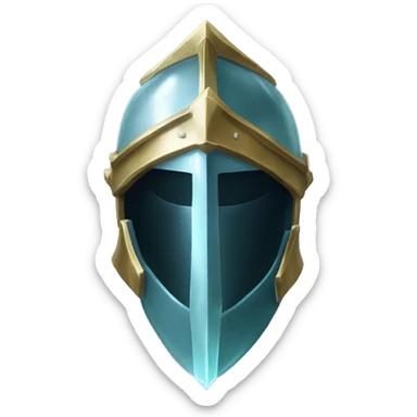 crystal paladin helmet sticker