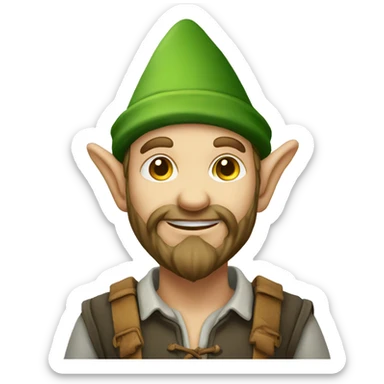 Lutin de jardin sticker