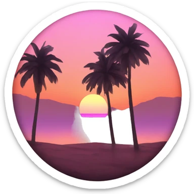 aesthetic Sunset sticker