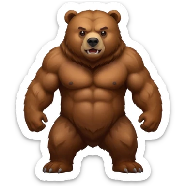 Grizzly bear sticker