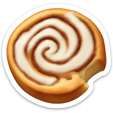 one plain cinnamon roll sticker