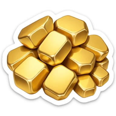 Gold nuggets sticker