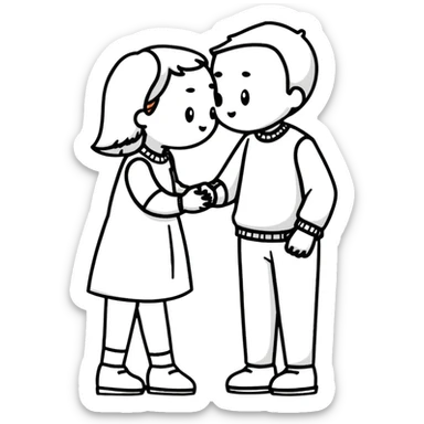 beautiful romantic kiss sticker