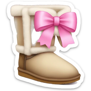 cute Uggs with pink bows  sticker