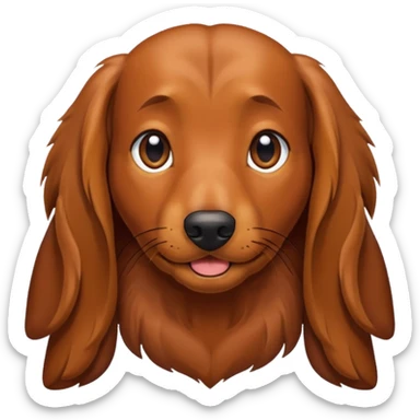 Teckel amoureux  sticker