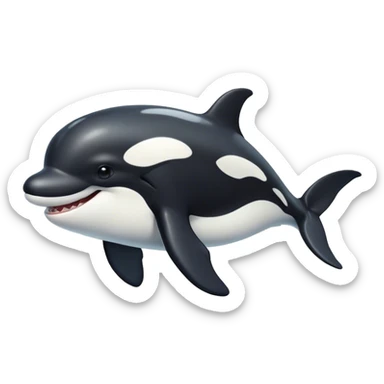Killer whale smiling  sticker