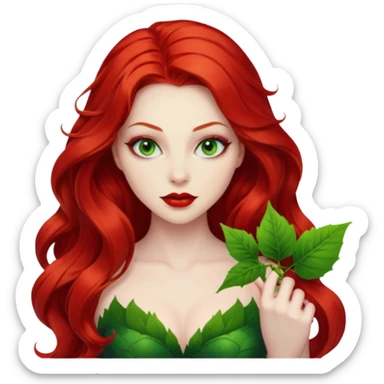 poison ivy face only sticker