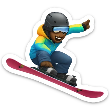 paraolympics snowboarding sticker