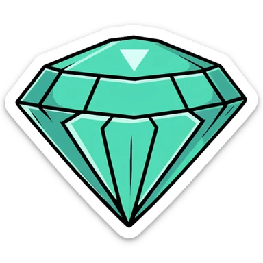 diamond gemstone brilliant cut sticker