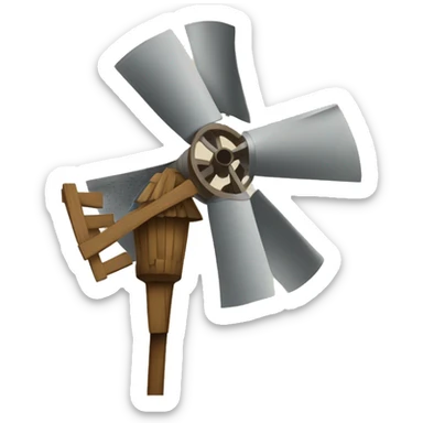 Moulin à vent sticker