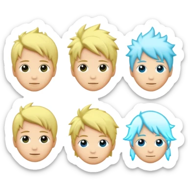 luzes japonesas roxas e ciano sticker