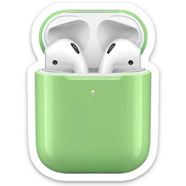 green airpods sticker