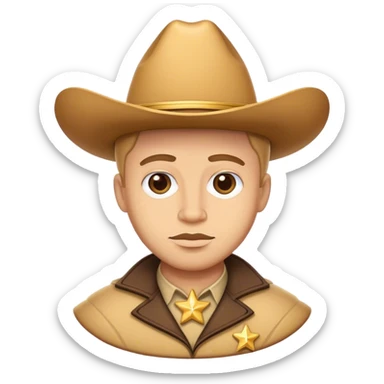 Pancake sheriff sticker