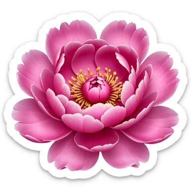 Create a peony flower emoji sticker