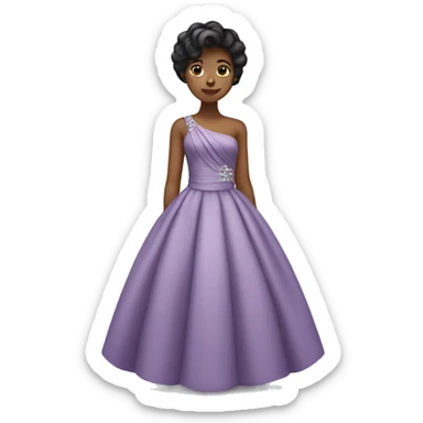 girl in elegant dress sticker