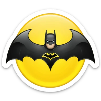 Batman signal sticker