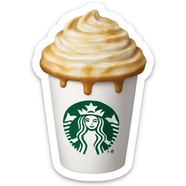 Starbucks cup sticker