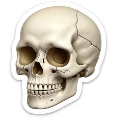 Skull sticker