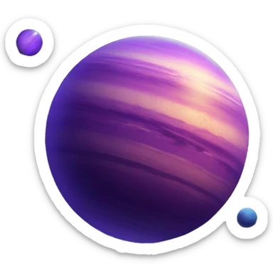 neptune planet purple sticker