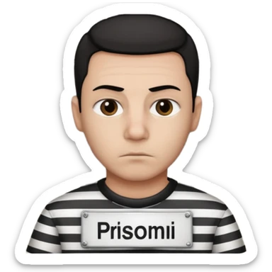 prisoner mugshot scene sticker