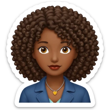 mujer con rulos de peluqueria en la cabeza sticker