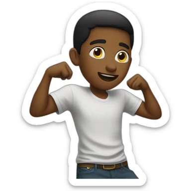 Garcon qui dab sticker