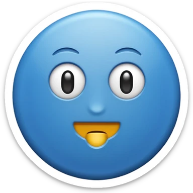 Verificación azul con un chulito blanco  que el emoji sea redondo y sin cara sticker