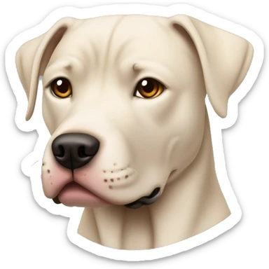 Mezcla de labrador pitbull café oscuro cuerpo completo lateral sticker