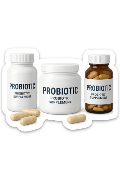 Probiotici integratori sticker