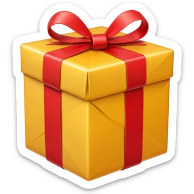 christmas present sticker