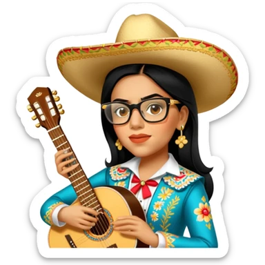 Mariachi Guitarist sticker
