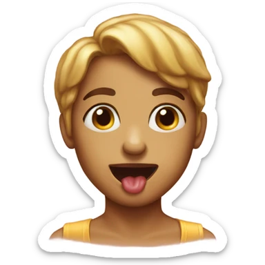 Drooling honey sticker