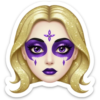 Glitter killer sticker