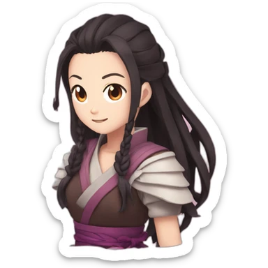 Nezuko kamado Demon Slayer Anime sticker