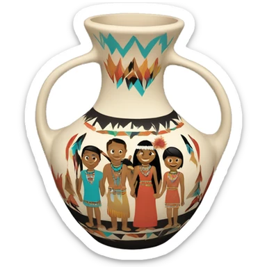 Navajo wedding vase  sticker