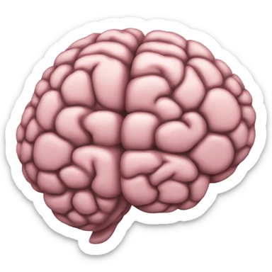 a brain that is open sticker