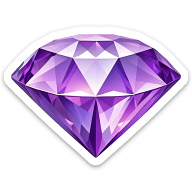 Purple glitter diamond fae  sticker