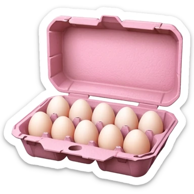 pink egg carton sticker