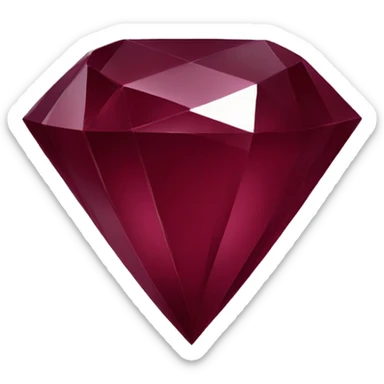 Burgundy diamond  sticker