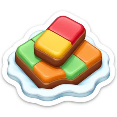 taffy on snow sticker