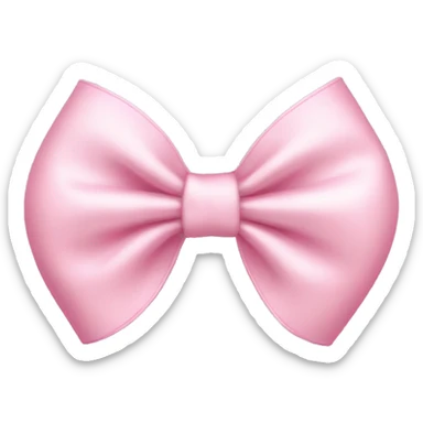 Coquette light pink bow sticker