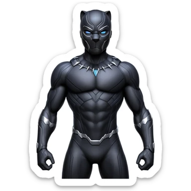 Black panther superhero  sticker