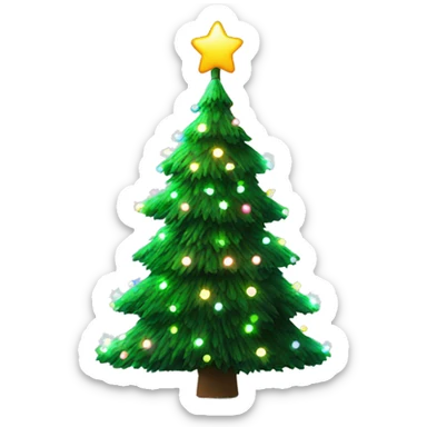 Fiber optic Christmas tree sticker