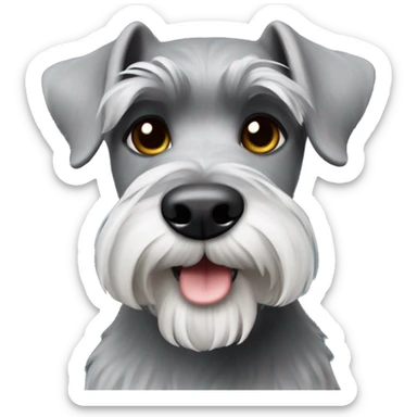 Schnauzer grey  sticker