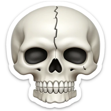 Une tete de mort sticker