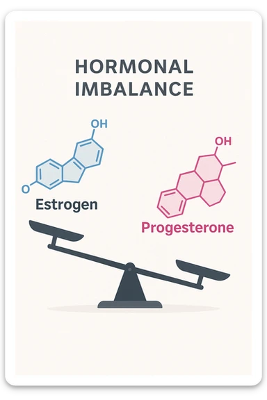 squilibri estrogeno progesterone sticker