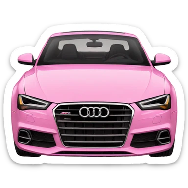 Pink audi sticker