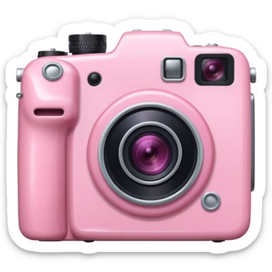 pink meet camrea sticker