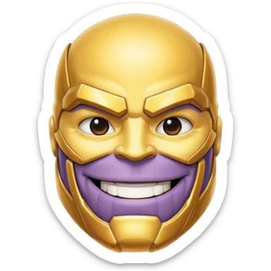 thanos zesty smile sticker